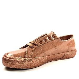 superga rose gold sequin
